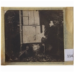 Civil War Magic Lantern Slide of a Destroyed Mansion in Petersburg, Virginia